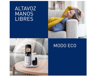 Teléfonos Panasonic KX TGC252 inalámbricos pack 2x