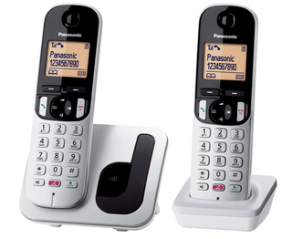 Teléfonos Panasonic KX TGC252 inalámbricos pack 2x