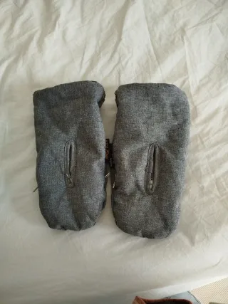 Guantes para carrito de bebé grises