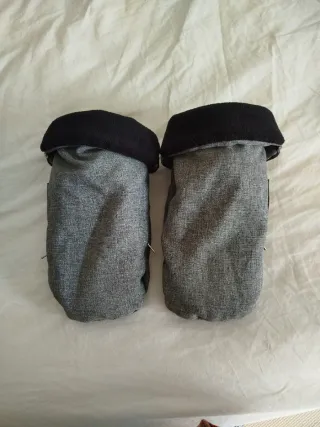 Guantes para carrito de bebé grises