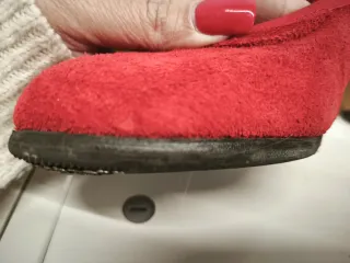 Zapatos Flamenco Ante Rojo Talla 38