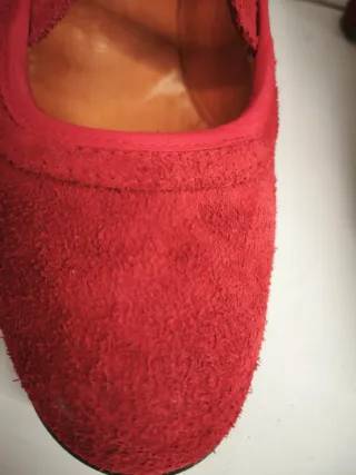 Zapatos Flamenco Ante Rojo Talla 38