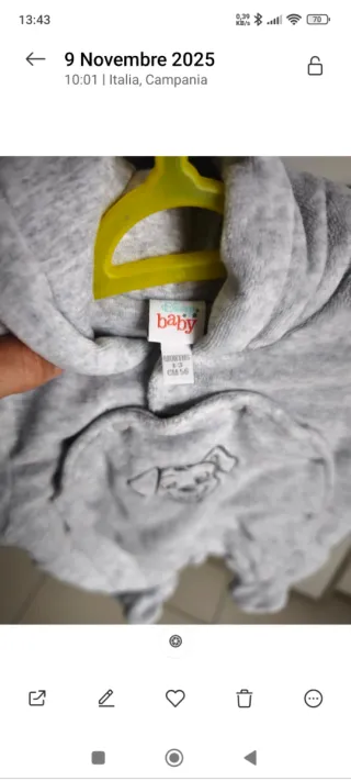 Tuta neonato Eskimo nuovo 1-3 mesi 56 cm..