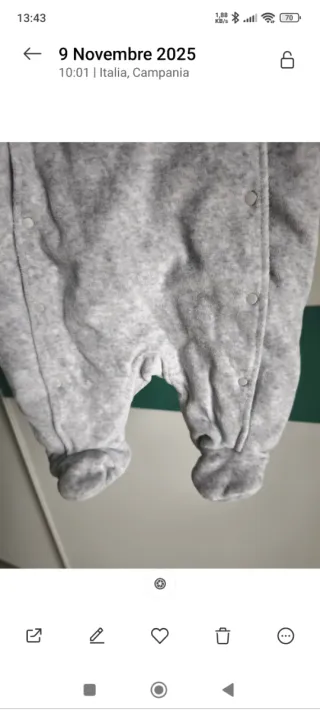 Tuta neonato Eskimo nuovo 1-3 mesi 56 cm..