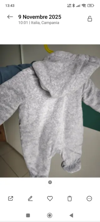 Tuta neonato Eskimo nuovo 1-3 mesi 56 cm..