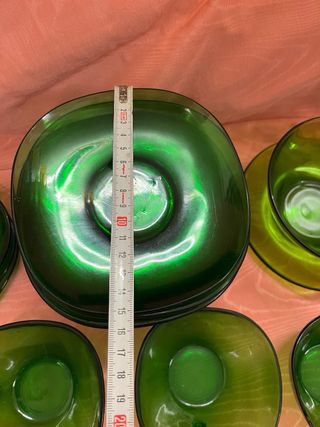 Vajilla Duralex Verde Vintage