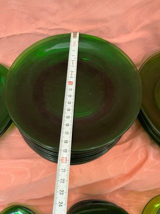 Vajilla Duralex Verde Vintage