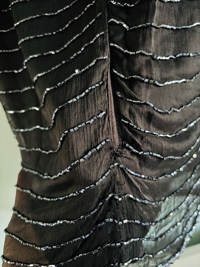 Top Zara con perline