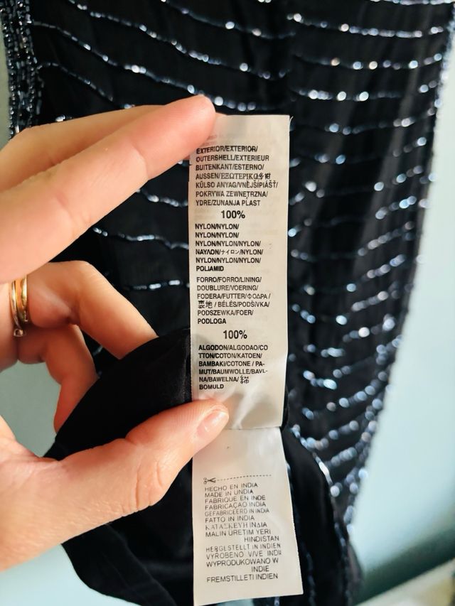 Top Zara con perline