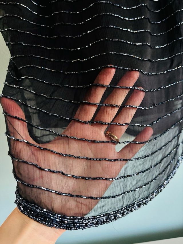 Top Zara con perline