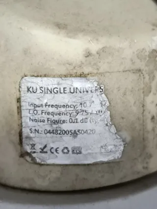 Antena Parabólica Blanca