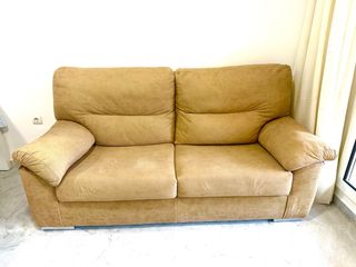 Sofá de 2 plazas beige