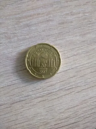 Moneda 20 céntimos Euro 2002 Austria