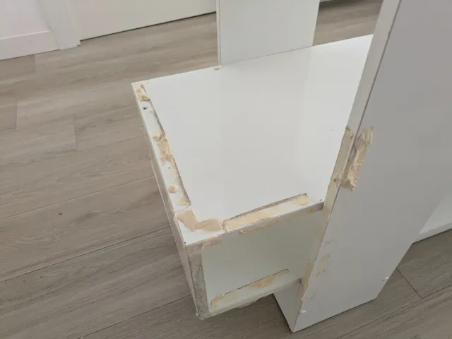 Mueble TV blanco madera