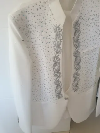 PR ECIOSOO traje de NOVIO  COLOR BLANCO NATA