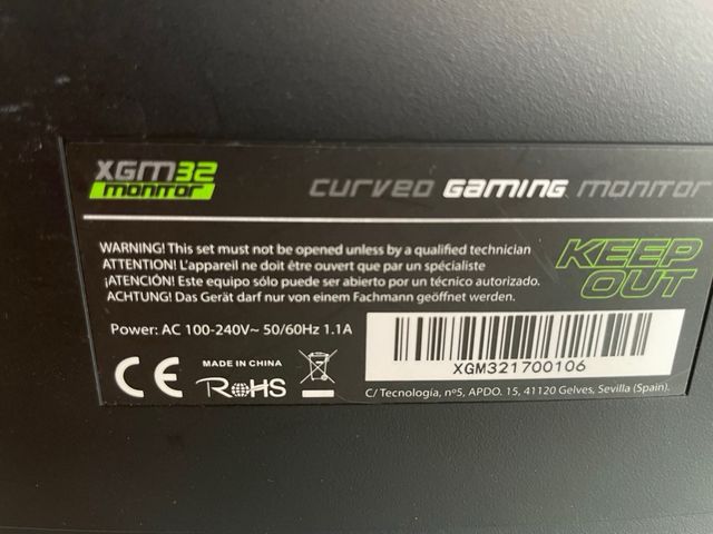 Monitor Keep Out para piezas