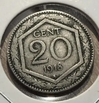 20 Centesimi Esagono 1918
