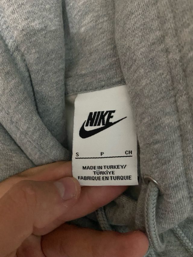Sudadera Nike gris con capucha S nueva y etiqueta