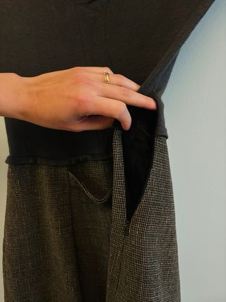 abito senza maniche 100% lana