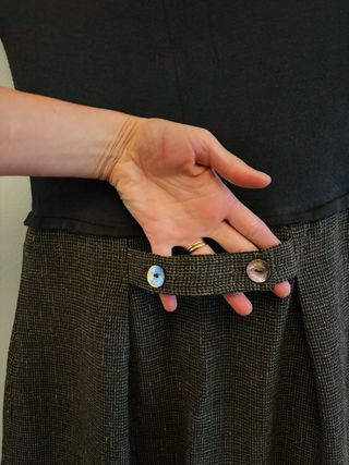 abito senza maniche 100% lana