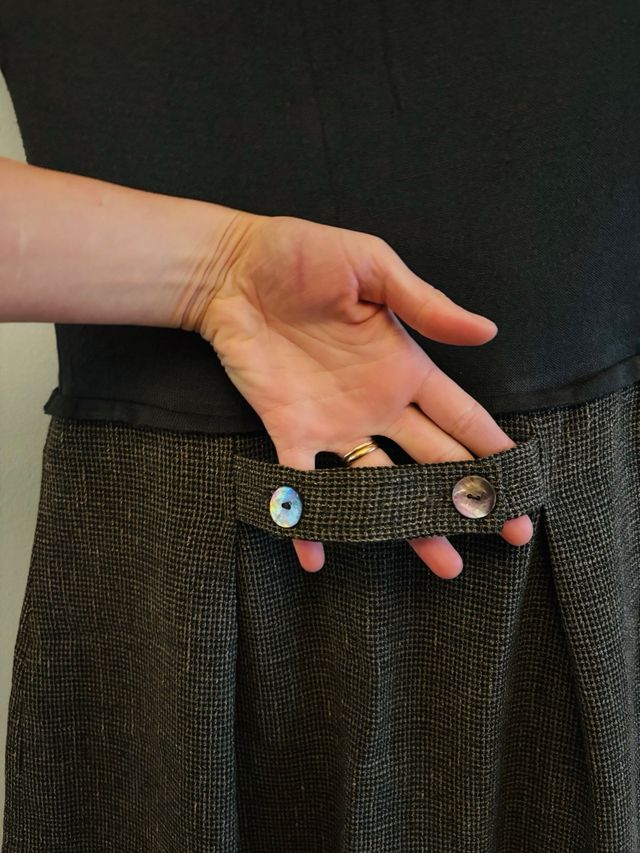 abito senza maniche 100% lana