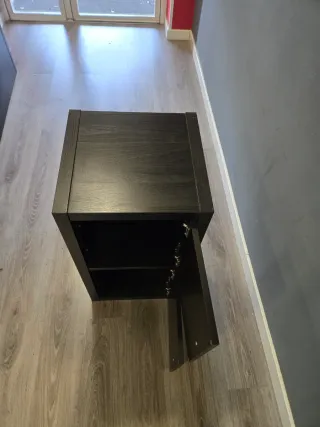 Mobile cassettiera in legno nero