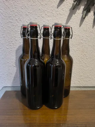 Bottiglie per birra con chiusura a tappo (14 pz)