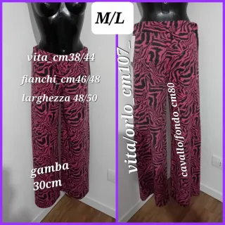 Pantalone Palazzo Blu Royal Italy Nuovo M/L