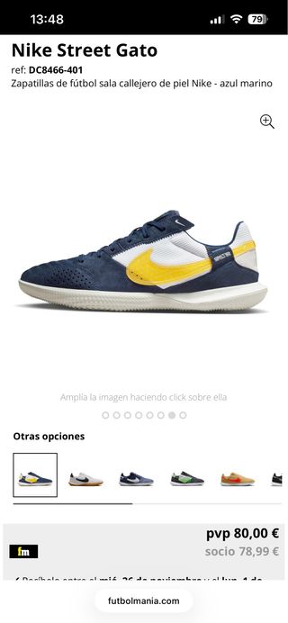 Nike Street Gato Talla 44 Azul Marino