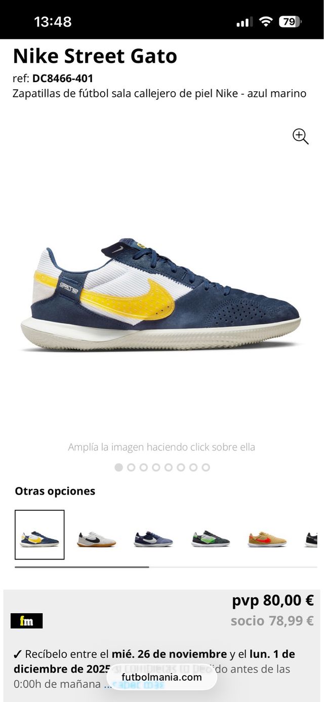 Nike Street Gato Talla 44 Azul Marino