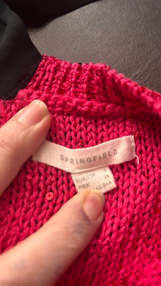 Jersey rojo con lazada en la espalda Springfield