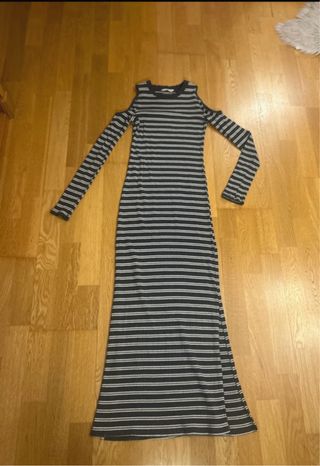 Vestido largo Mango rayas