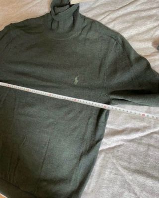 Jersey Cuello Alto Polo Ralph Lauren Verde Talla M