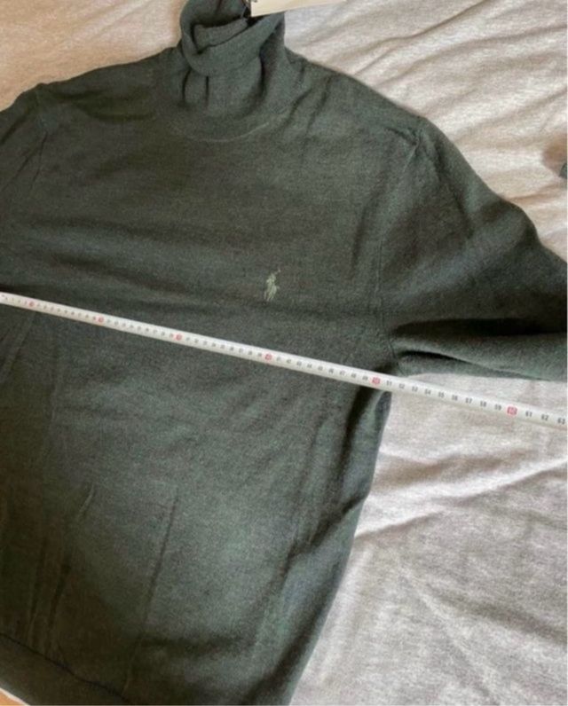 Jersey Cuello Alto Polo Ralph Lauren Verde Talla M