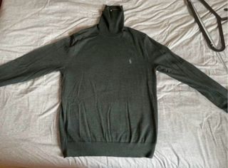 Jersey Cuello Alto Polo Ralph Lauren Verde Talla M