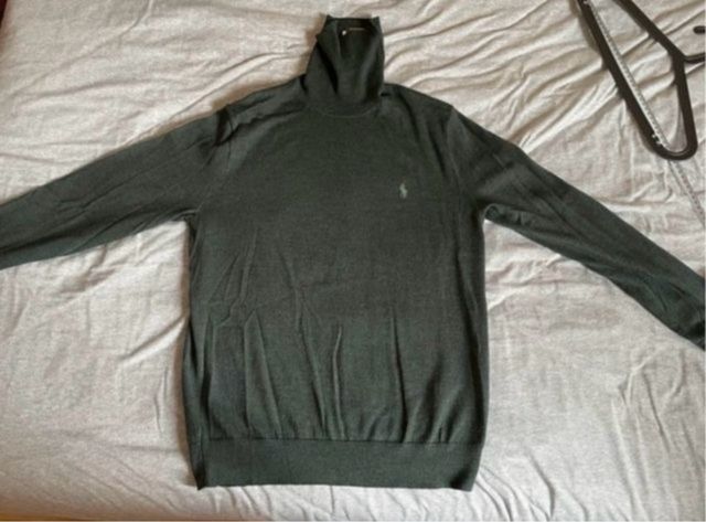 Jersey Cuello Alto Polo Ralph Lauren Verde Talla M