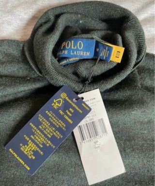 Jersey Cuello Alto Polo Ralph Lauren Verde Talla M