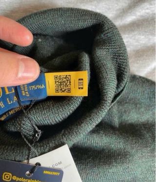 Jersey Cuello Alto Polo Ralph Lauren Verde Talla M