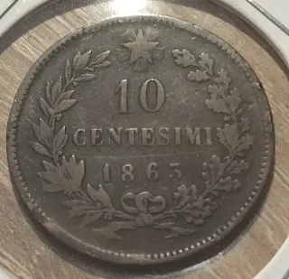 10 Centesimi 1863 Moneta