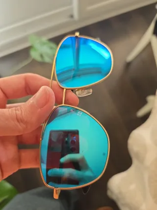 Gafas de sol Hawkers doradas y azules