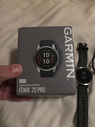 Garmin Fenix 7s Solar Pro + Caja y Cargador