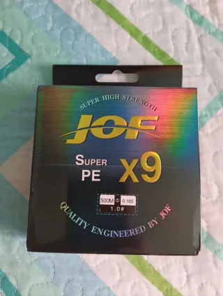 Hilo de Pesca Trenzado JOF PE x9 Gris