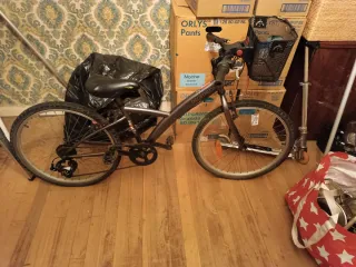 Bicicleta Decathlon con cesta