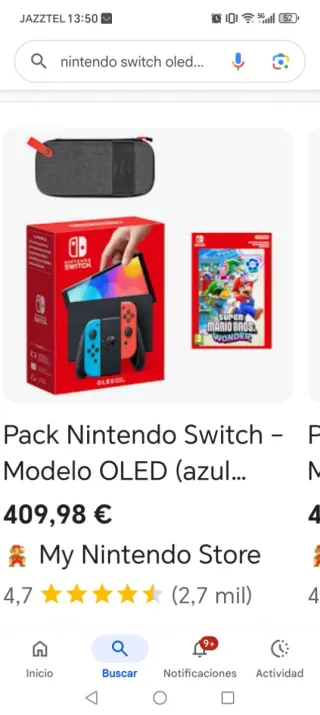 Nintendo Switch OLED Blu/Rosso