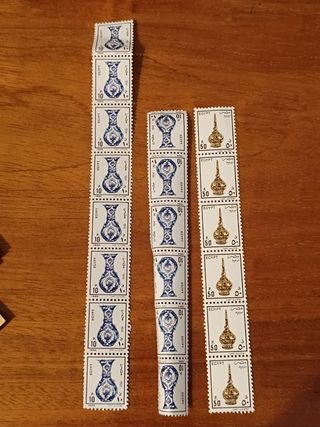 Sellos Postales Egipto 10 y 50 P. (1990)