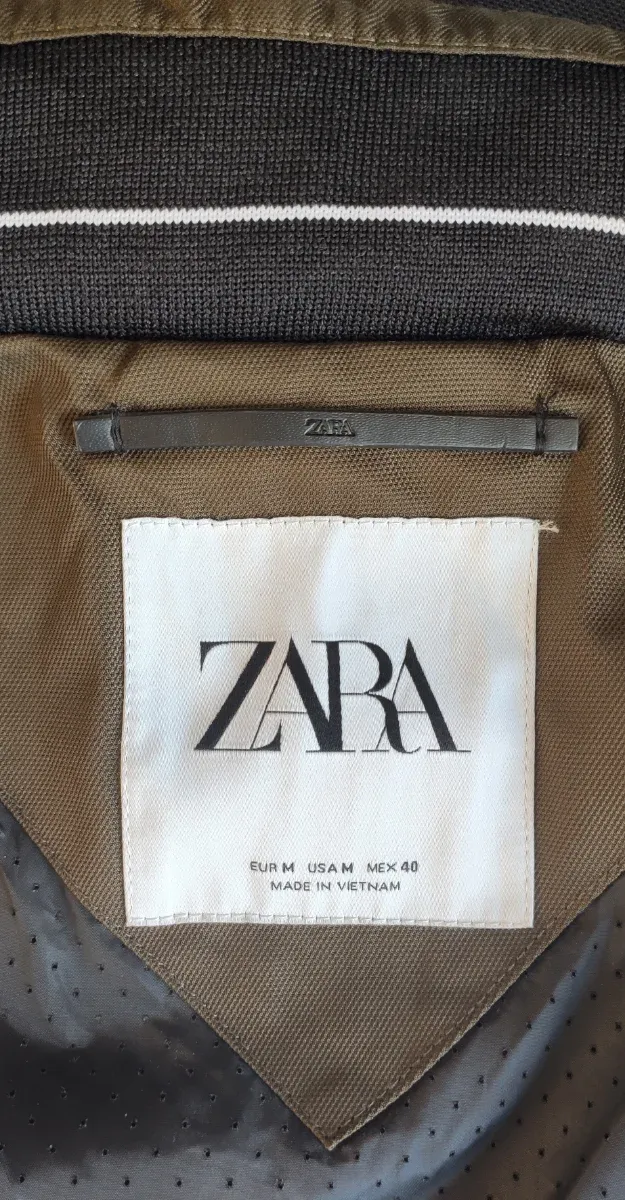 Chaqueta poliester hombre verde militar