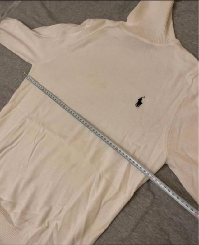 Jersey Cuello Alto Ralph Lauren Talla M/L Blanco