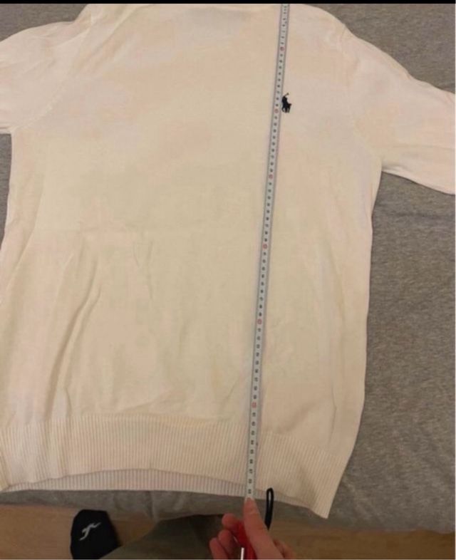 Jersey Cuello Alto Ralph Lauren Talla M/L Blanco