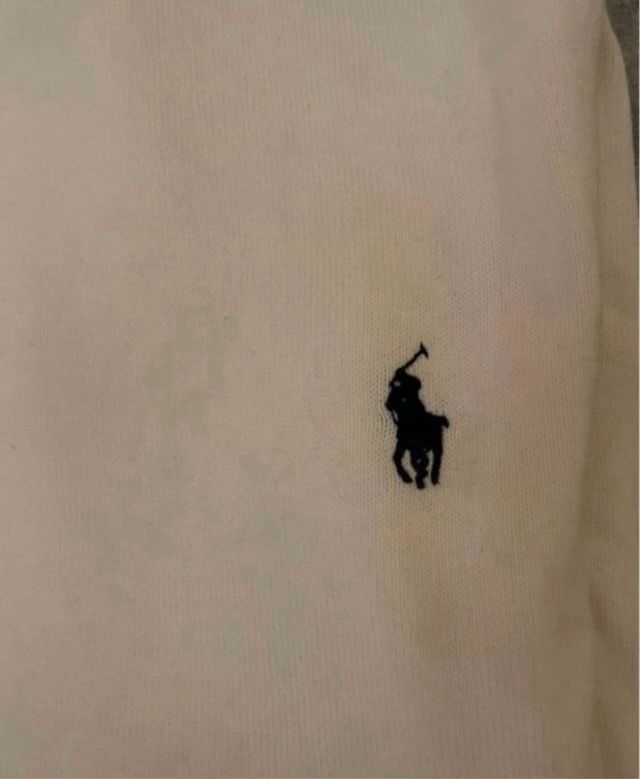 Jersey Cuello Alto Ralph Lauren Talla M/L Blanco