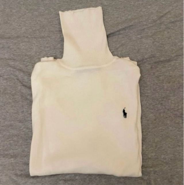 Jersey Cuello Alto Ralph Lauren Talla M/L Blanco